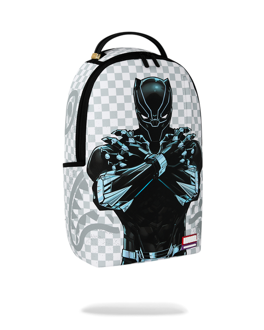 SPRAYGROUND® BACKPACK MARVEL BLACK PANTHER WAKANDA FOREVER ON WHITE CHECK BACKPACK
