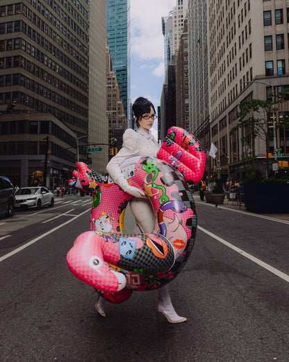SPRAYGROUND® FLOATY FLAMINGO MAFIA - POOL PARTY FLOATY