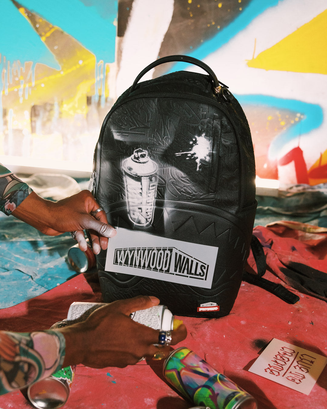 SPRAYGROUND® BACKPACK WYNWOOD WALLS COLLAB STENCIL COLLECTION BACKPACK