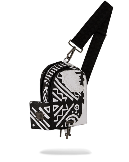 SPRAYGROUND® SLING A.I.8 AFRICAN INTELLIGENCE - ORIGIN STORY BACKPACK SLING