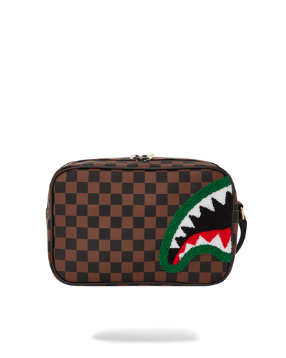 SPRAYGROUND® TOILETRY CHENILLE SHARKS IN PARIS TOILETRY BAG