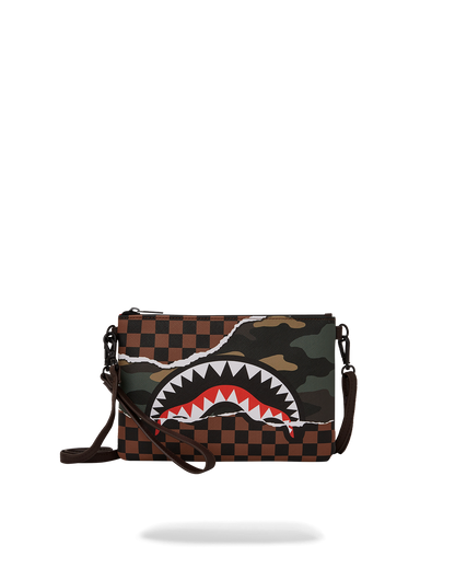 SPRAYGROUND® POUCHETTE TEAR IT UP CAMO CROSSOVER CLUTCH