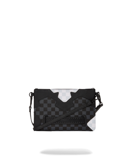 SPRAYGROUND® POUCHETTE TRIPLE DECKER HEIR TO THE THRONE CROSSOVER CLUTCH