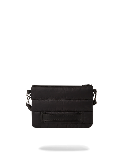 SPRAYGROUND® POUCHETTE BLACK PUFFER CHECK CROSSOVER CLUTCH