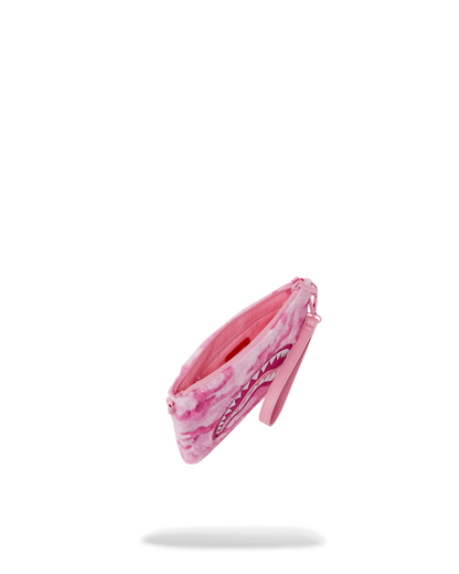 SPRAYGROUND® POUCHETTE PINK CAMO FAUX FUR CROSSOVER CLUTCH