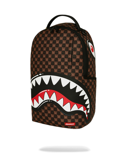 SPRAYGROUNDÂ® BACKPACK SHARKS IN PARIS WTF BUBBLE BROWN CHECK BACKPACK