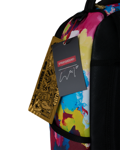 SPRAYGROUND® BACKPACK COLLABORATION HIDEKI SAIJO ABSTRACT FLOW BACKPACK