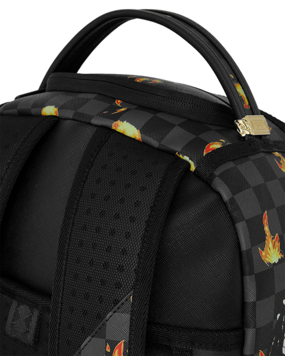 SPRAYGROUND® BACKPACK SCRIBBLE FIRE CHECK BACKPACK
