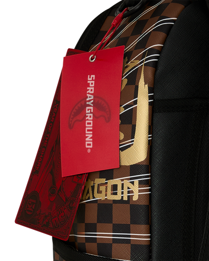 SPRAYGROUND® BACKPACK KUNG FU PANDA PO CHECKER KARATE KICK BACKPACK