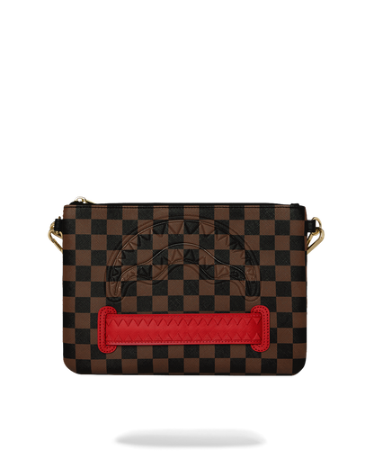 SPRAYGROUND® POUCHETTE RED REDEMPTION CROSSOVER CLUTCH