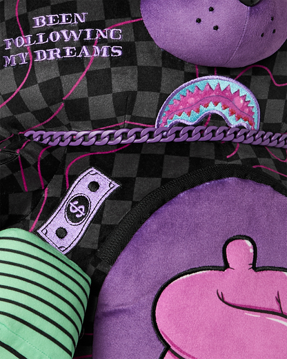 SPRAYGROUND® BACKPACK PURPLE SLIME TAKEOVER MONEYBEAR BACKPACK