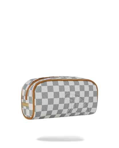 SPRAYGROUND® POUCH GRAFF EMBOSSED CREAM CHECK POUCH