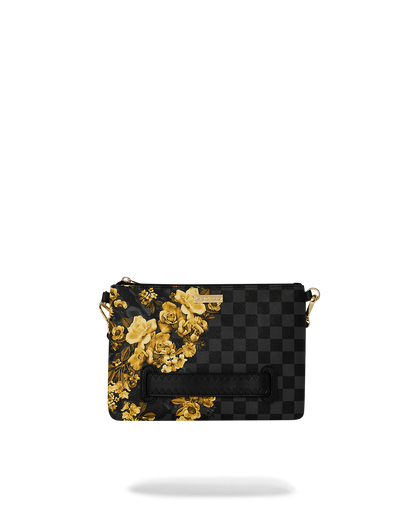 SPRAYGROUND® POUCHETTE GOLD FLORAL REMIX CROSSOVER CLUTCH