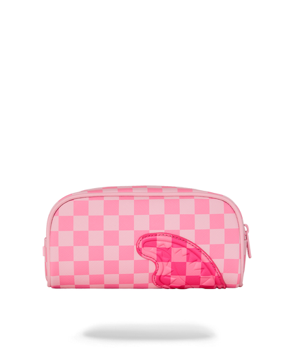 SPRAYGROUND® POUCH PINK SHARKS IN PARIS PATCH POUCH