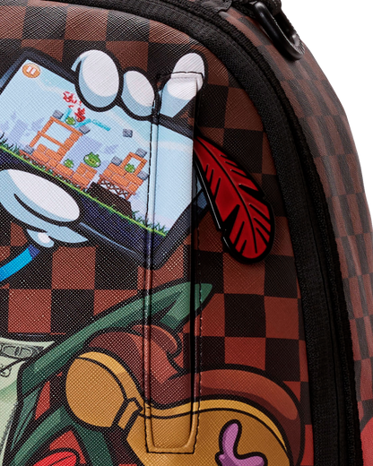 SPRAYGROUNDÂ® BACKPACK MONEY BOY CHILLIN ON BIG ANGRY BIRD BACKPACK