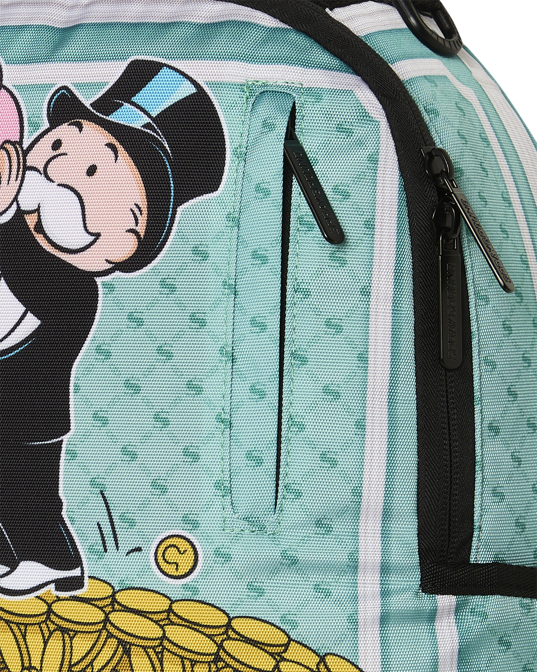 SPRAYGROUND® BACKPACK MONOPOLY MONEY PILE SHARK BACKPACK