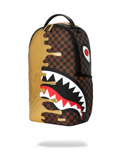 SPRAYGROUNDÂ® BACKPACK SHARKS IN PARIS GOLD DRIP BACKPACK
