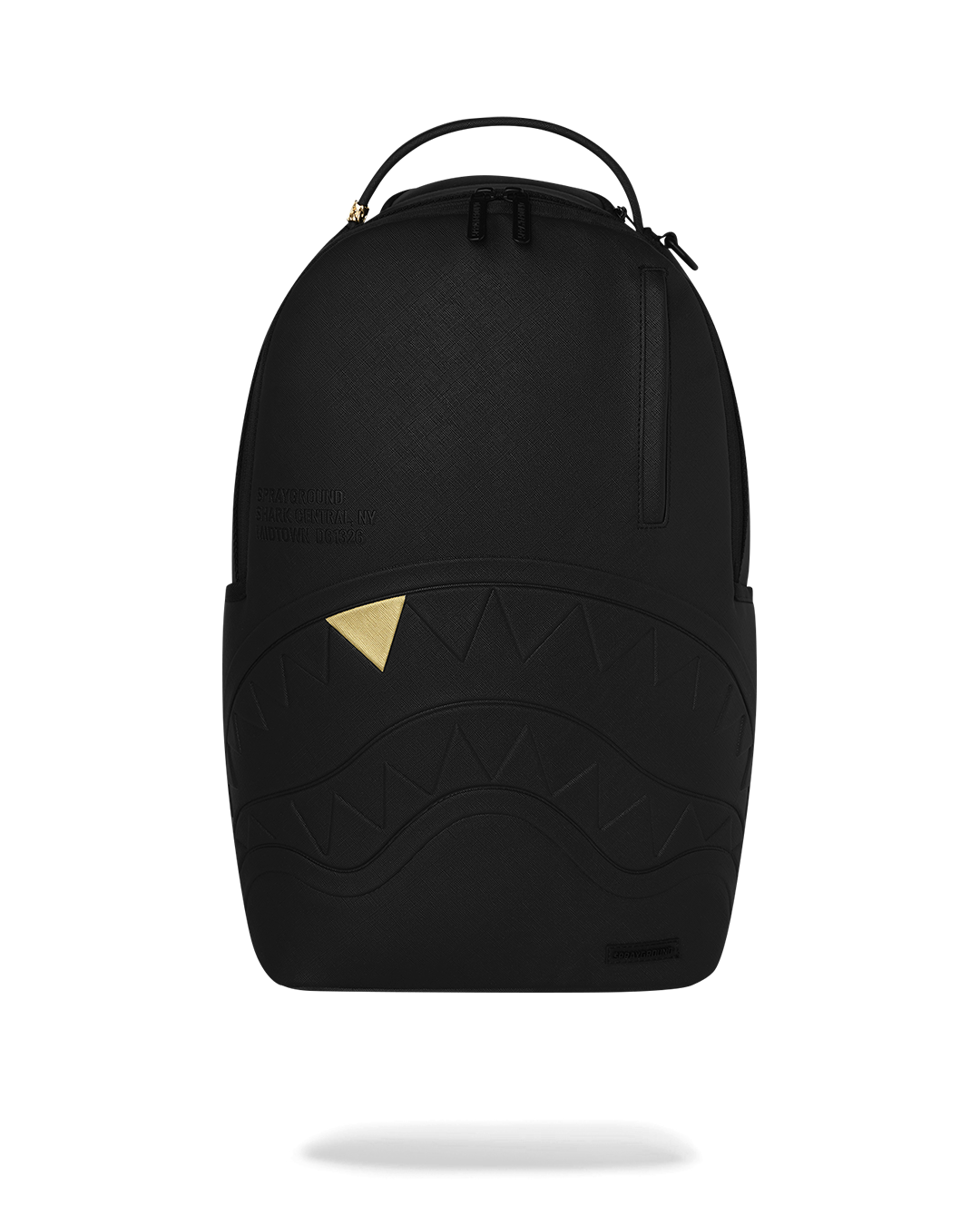 SPRAYGROUNDÂ® BACKPACK BLACKED OUT EMBOSSED GOLD TOOTH BACKPACK