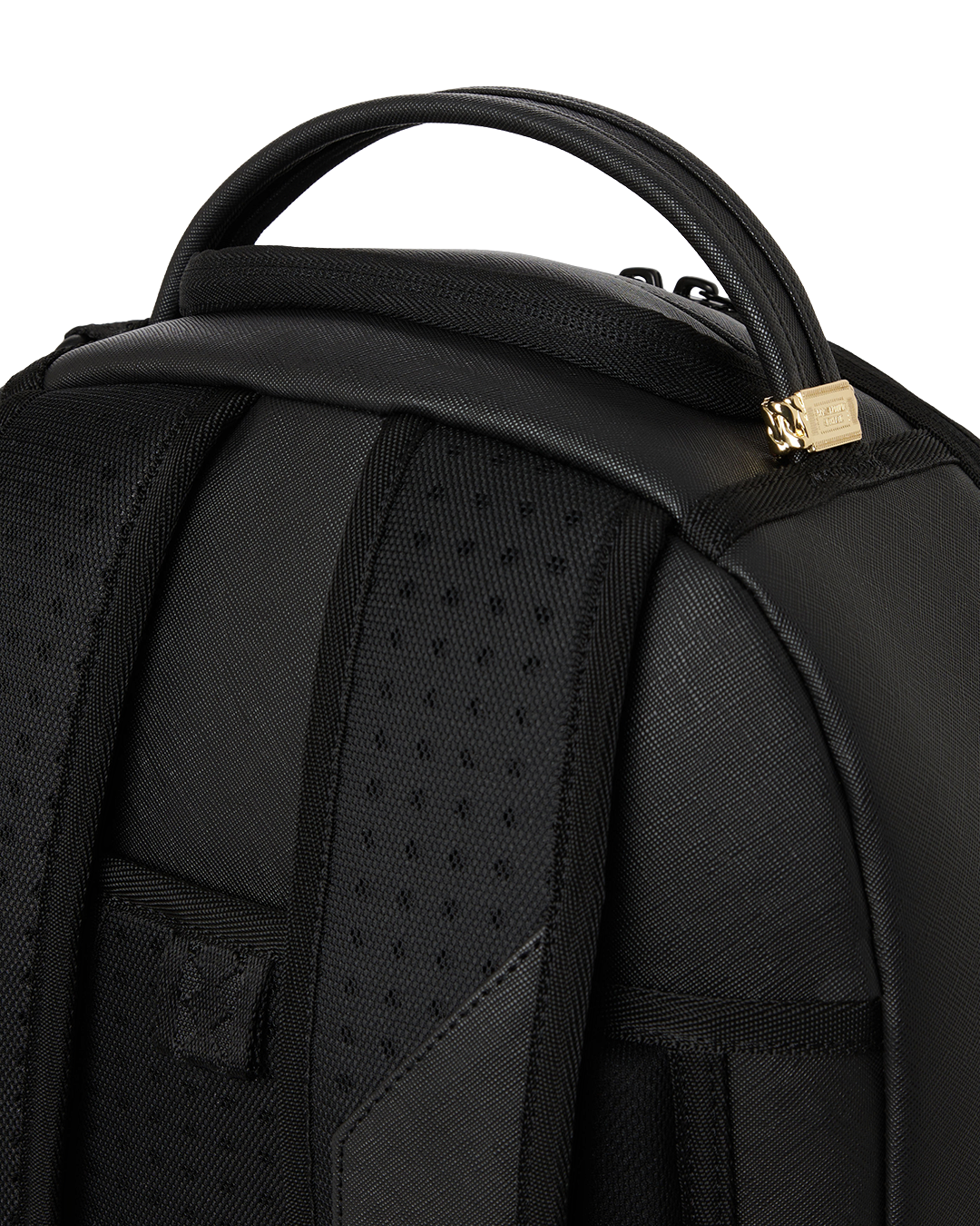 SPRAYGROUNDÂ® BACKPACK BLACKED OUT EMBOSSED GOLD TOOTH BACKPACK