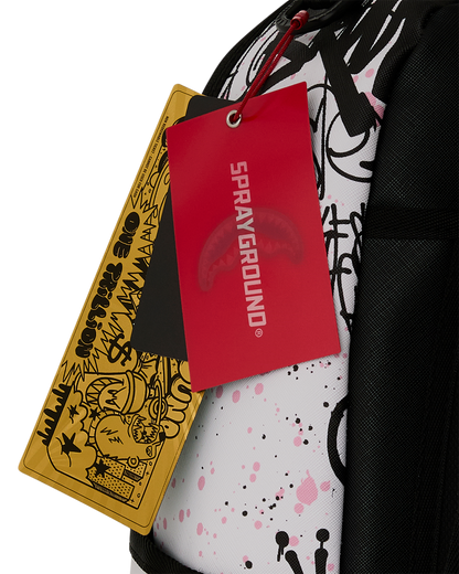 SPRAYGROUND® BACKPACK MLS COLLAB - INTERMIAMI STREETART (WHT) DLXSV BACKPACK