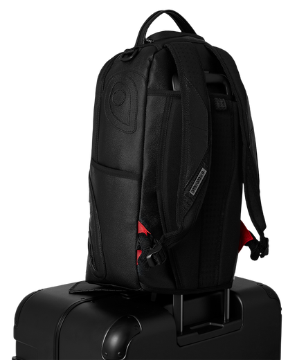 SPRAYGROUND® LUGGAGE REALITY CHECK SHARKNAUTICS HARDSHELL FULL-SIZE JETBLACK LUGGAGE (GUNMETAL HARDWARE)