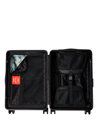 SPRAYGROUND® LUGGAGE MONEYBEAR MOGUL HARDSHELL CARRYON (BLK)