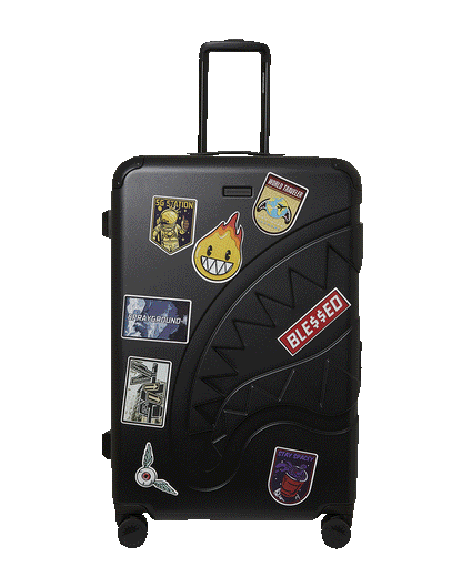 SPRAYGROUND® LUGGAGE CARGO PATCHES SHARKITECTURE FULL-SIZE LUGGAGE