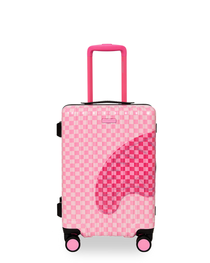 SPRAYGROUND® LUGGAGE PINK SHARKS IN PARIS PATCH CARRY-ON LUGGAGE