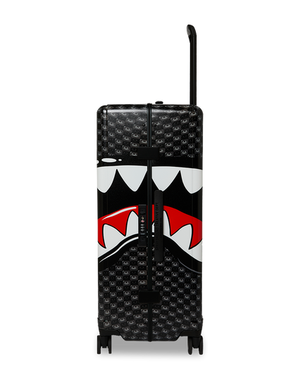 SPRAYGROUND® LUGGAGE SHARKS IN PARIS WTF BUBBLY BLACK CHECK FULL-SIZE LUGGAGE