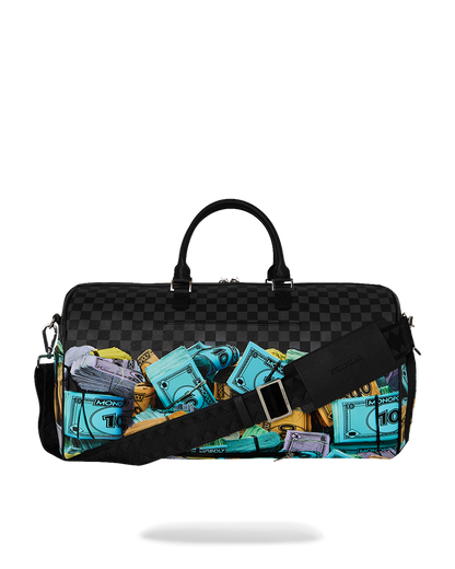 SPRAYGROUND® DUFFLE MONOPOLY MONEY STACKS DUFFLE