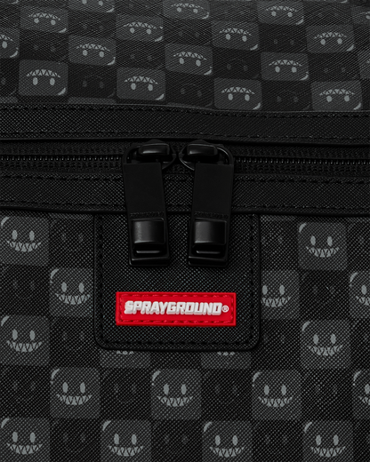 SPRAYGROUND® DUFFLE SHARKS IN PARIS WTF BUBBLY BLACK CHECK DUFFLE