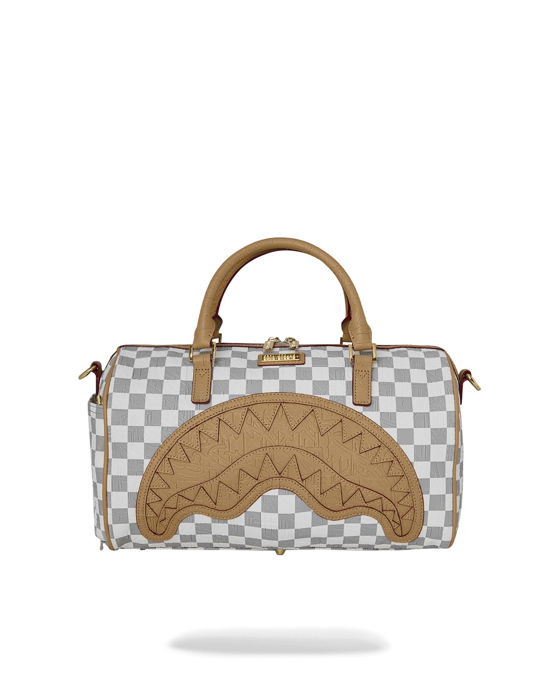 SPRAYGROUND® MINI DUFFLE EMBOSSED CREAM CHECK MINI DUFFLE