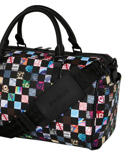 SPRAYGROUND® MINI DUFFLE CRAZY CHECK MINI DUFFLE