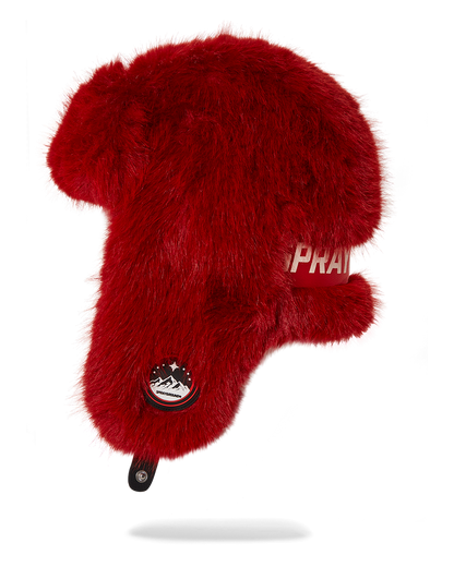 SPRAYGROUND® HAT SKY HIGH SEEKERS ARCTIC RED FUR TRAPPER HAT