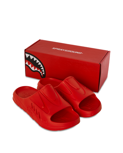 SPRAYGROUND® FOOTWEAR SHARKSLIDE: RED