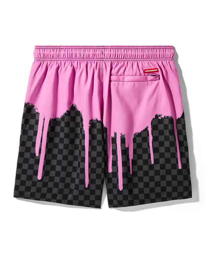 SPRAYGROUND® SWIM PINK PAINT DRIPS SWIM SHORT