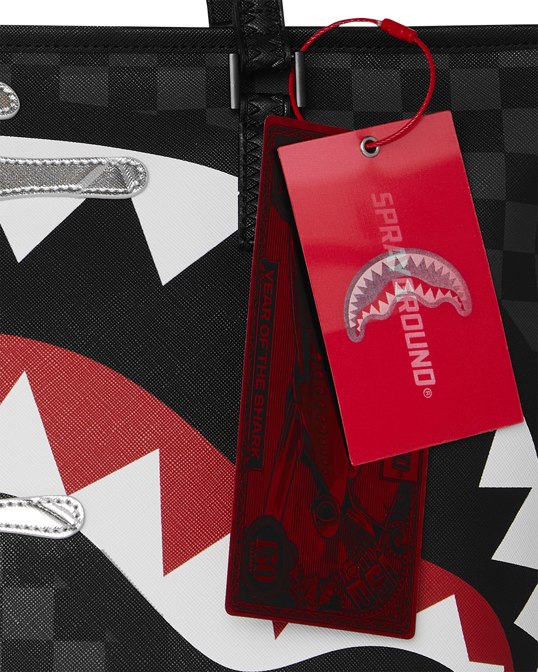 SPRAYGROUND® TOTE SILVER SIDE DRIP TOTE