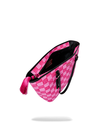 SPRAYGROUND® TOTE A.I. AFRICAN INTELLIGENCE THE SUNSET RESET TOTE - SANDFLOWER COLLAB