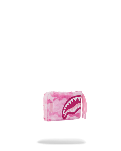 SPRAYGROUND® WALLET PINK CAMO FAUX FUR WALLET