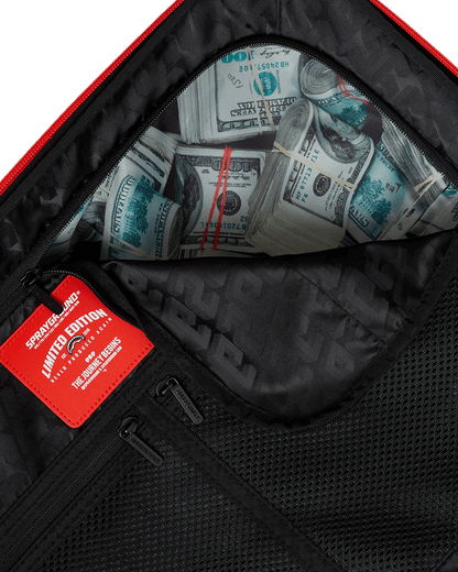 SPRAYGROUND® LUGGAGE PRINTED ZIPPER SHARK CARRY-ON LUGGAGE