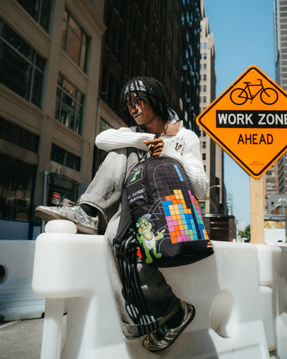SPRAYGROUND® BACKPACK TETRIS WITH DIABLO AND MONEY BEAR BACKPACK