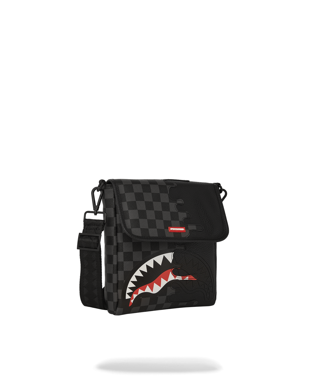 SPRAYGROUND® SLING UNFINISHED SHARK MESSENGER SLING BAG