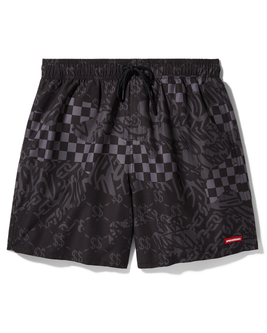 SPRAYGROUND® SWIM 3AM CHECK SWIM SHORTS