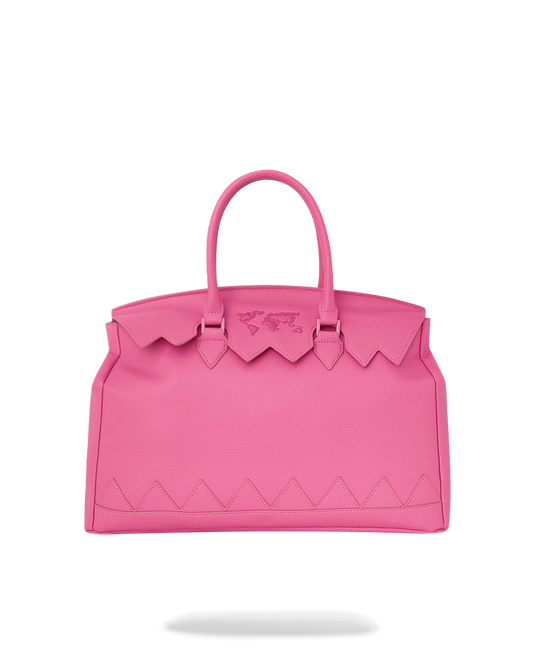 SPRAYGROUND® HANDBAG JAMES GLOBAL PINK SPIRKIN HANDBAG