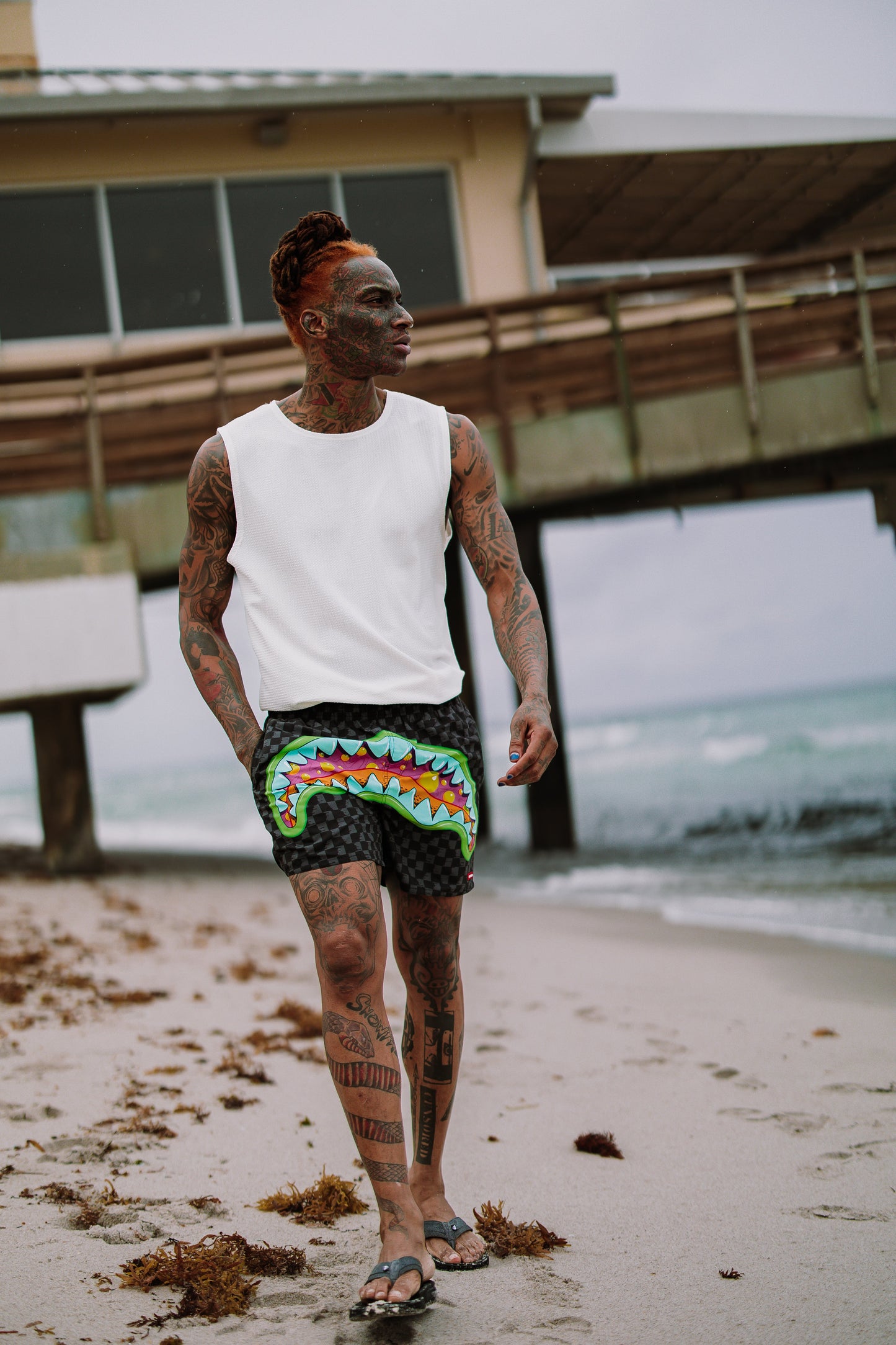 SPRAYGROUND® SWIM SLIME TAKEOVER SWIM SHORTS