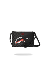 SPRAYGROUND® POUCHETTE UNFINISHED SHARK CROSSOVER CLUTCH