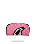 SPRAYGROUND® POUCH PINK AND BLACK DRIP CHECK POUCH
