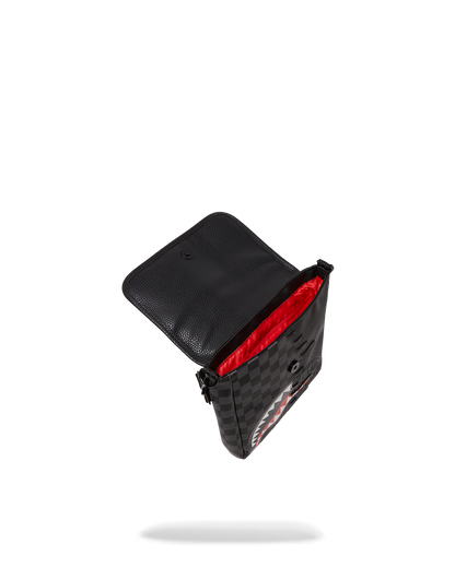 SPRAYGROUND® SLING UNFINISHED SHARK MESSENGER SLING BAG