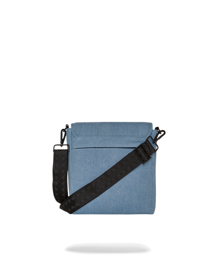 SPRAYGROUND® SLING DENIM SHARK MESSENGER SLING
