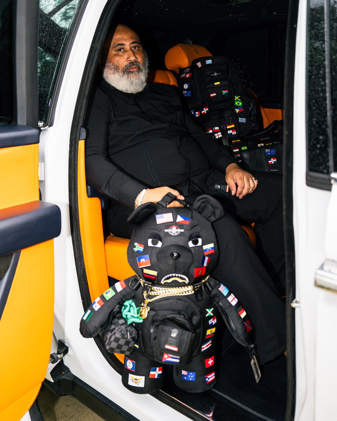 SPRAYGROUND® BACKPACK JAMES FLAGS MONEY BEAR BACKPACK